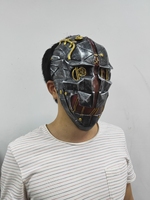 Jeu Déshonoré Corvo Attano Masque Rat Uréthane Costume Argent Latex Masques Roleplay Halloween