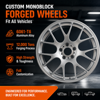 Jantes forgées GW 1-PC 17 18 19 20" 5x114.3 5x120 Argent Concave Profond pour Toyota Supra Nissan GTR 350Z 370Z Civic Type R, 6061-T6