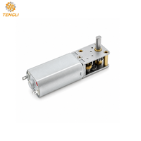 GM1812-050 6V 12V Motor DC Mini Worm Gear dengan Gearbox Logam Sudut Kanan untuk Aktuator & Robot Mini