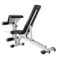 Chaise d'entraînement multifonctionnelle en métal pour haltères - Banc d'exercices oblique horizontal pour triceps et cuisses