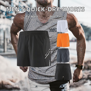 Pantalones Cortos Deportivos Sólidos para Hombre, de Seda Helada, de Secado Rápido, con Cordón Ajustable, Ajuste Holgado, para Baloncesto, Gimnasio, Casual, Fútbol, Correr, Entrenamiento Fino - Product Image 2