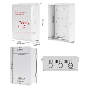 Boîte électrique extérieure Zhengxing 800D, boîte étanche pour caméra de surveillance, boîte de jonction en plastique anti-eau avec serrure, 327x230x95mm - Product Image 3