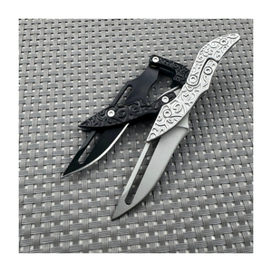 Navaja Plegable Mini TL192DA, Navaja Mecánica Mágica D2, Navaja de Bolsillo, Retráctil, Mango de Metal, Navajas EDC de Supervivencia - Product Image 1