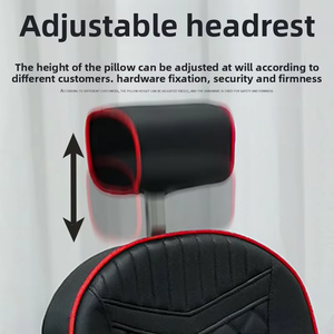 Sillón de Barbería Profesional Clásico de Cuero Negro con Bomba Hidráulica, Silla de Salón Retro para Afeitar, Silla de Peluquería para Hombres en Venta - Product Image 3