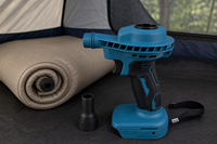 Pompe à air électrique sans fil avec verrouillage du déclencheur et sangle de poignet pour le gonflage de matelas pneumatiques et de flotteurs de camping