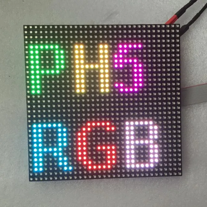 Led rgb matris 16x32 cm p5 led modülü smd 3528 p5 renkli led panel modülü 64X32 p5 tam renkli led modülü 96x96 ekran