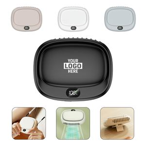 Portable <b>Bladeless</b> Hanging <b>Neck</b> & Waist <b>Fan</b> Mini USB Rechargeable Sports Cooler Novelty Gift for Outdoor Travel - Product Image 2