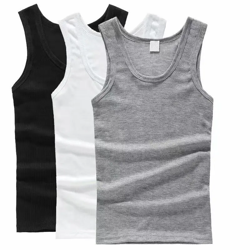 Spor eğlence düz Hollow kolsuz Tank Top sıkı uydurma engel iplik gençlik erkekler için nefes ter-emici yelek