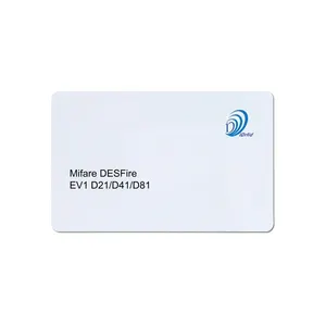 ISO/IEC 14443 A 1-4 & ISO/IEC 7816 MF EV1/EV3 Serie 4K/8K Byte Druckbare leere weiße RFID NFC-Näherung karte