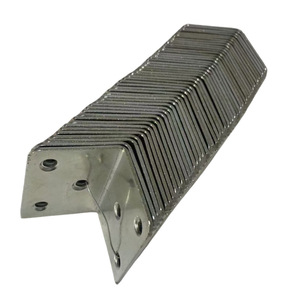 Support d'angle en L galvanisé épaissi 5035 en acier laminé à froid, connecteur de support d'étagère durable - Product Image 2
