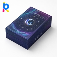 Jeu de cartes de tarot personnalisé de qualité supérieure pour la divination, 78 cartes standard, guide d'impression, vente en gros, expédition rapide, logo personnalisé