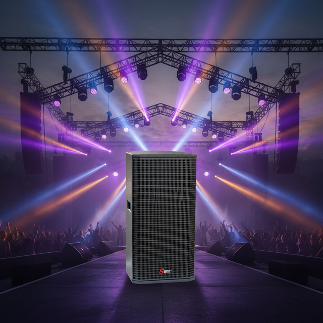 Seer T-8 8-Inch Professional 2-Way Passive Full Range Speaker 200W RMS 80Hz-20KHz Birch Plywood Cabinet NL4 Speakon Connectors