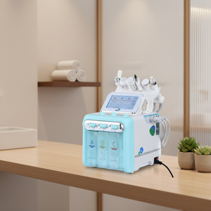เครื่องดูแลผิวหน้าแบบไมโครคริสตัล เดอร์มาเบรชั่น เครื่อง H2o2 บับเบิ้ลขนาดเล็ก สำหรับดูแลผิวหน้า เครื่องทำความสะอาดผิวหน้าแบบไฮโดรเฟเชียล - Product Image 6