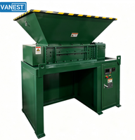 Broyeur métallique à un seul arbre pour la réduction de la taille des canettes en aluminium, du bois de rebut, du plastique, de la mousse et des déchets électroniques