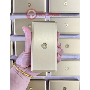 Moderno y Duradero Soporte de Cristal para Puerta de <span class=keywords><strong>Ducha</strong></span>, Estilo Biselado, de Latón Sólido, Bronce Cepillado, Fijación a 180 Grados, Abrazadera para Conectar Cristales - Product Image 2