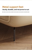 Sofá Cama Plegable de Doble Uso con Estructura Metálica, Diseño Moderno y Minimalista, Tapicería de Tela Tecnológica para el Hogar, Venta Directa de Fábrica