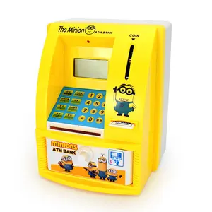 Hotsale amazon Electronic atm piggy bank Kids atm piggy bank money safe box