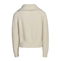 Luxuriöser Warmer Winter Maßgefertigter Echter Nerzpelz-Pullover Mantel mit Reißverschlüssen Einfarbiger Gestrickter Pelz-Cardigan Echter Nerzpelzmantel für Damen