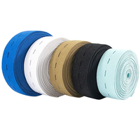 Banda Elástica Ajustable de Nylon Premium Multicolor Personalizada con Botones para Prendas de Maternidad