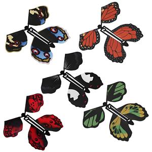 Jouets surprise pour enfants, papillons décoratifs, <span class=keywords><strong>papillon</strong></span> <span class=keywords><strong>volant</strong></span> <span class=keywords><strong>magique</strong></span> à ressort alimenté par une élastique, pour les fêtes - Product Image 6