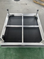 Plateforme de scène en aluminium légère, design pliable, assemblage rapide, scène mobile robuste pour la location de scènes de concert et d'événements