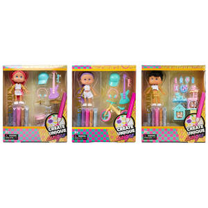 Muñeca de Vinilo Dorado con Accesorios a Juego - Juguete Educativo Unisex para Mayores de 5 Años, Paquete al por Mayor - Product Image 4