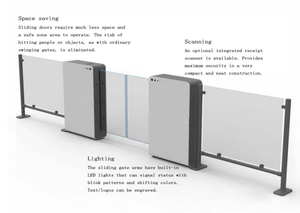 Tourniquet de sécurité d'entrée de nouvelle conception, tourniquet à vitesse rapide, contrôle d'accès pour supermarché - Product Image 5
