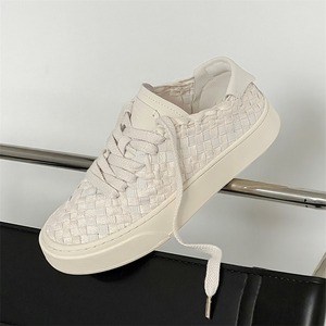 Knitted breathable board <b>shoes</b> 2025 summer new style canvas <b>shoes</b> thick sole heightening versatile men women couple <b>shoes</b> casual - Product Image 3