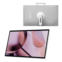 Televisor Portátil LED HDTV de 27'' Full HD 1080p con Cámara Integrada de 13MP, 6GB+128GB, Android 15, 60Hz, Batería de 27000mAh, Blanco