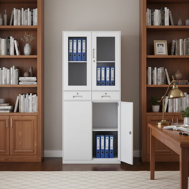 Modern Metal Filing Cabinets Steel Document Storage for Home & Commercial Use Bedrooms Libraries Workshop Kitchen Outdoor Spaces