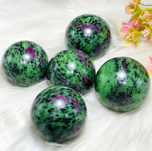 High Quality Natural Ruby Zoisite Semi-Precious Stone Crystal Rock for Home Decor Feng Shui Style Crystal Crafts <b>Ornament</b> Gift - Product Image 3