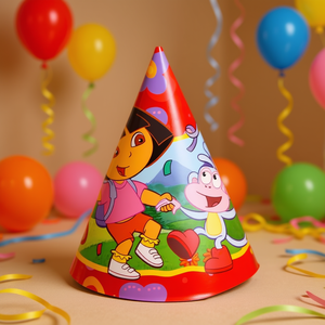 Gorros de Fiesta de <span class=keywords><strong>Dora</strong></span> la Exploradora, 6 Piezas, 2 Bolsas - Product Image 3