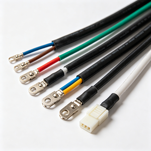 Custom Copper Core <b>Cable</b> <b>Assembly</b> PVC Jacket Ring Terminal Connectors for Industrial PLC Cabinet <b>Wiring</b> Harness 300 mm - Product Image 1