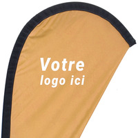 Drapeaux de plage publicitaires, bannières personnalisées résistantes aux UV, légères, avec sac et mât pour la publicité extérieure et les événements sportifs