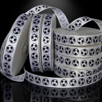 Nouvelle Arrivée 2026 Ruban de Football Imprimé par Transfert Thermique Simple Face 38mm/25mm pour Décorations de Stades, Emballage Cadeau, Soutien des Supporters