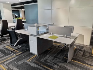 Phòng Họp Phòng Họp Modular Phân Vùng Chia Sẻ Bảng Nhân Viên 6 Chỗ Ngồi Máy Tính Văn Phòng Bàn Làm Việc - Product Image 3