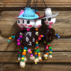 Sombrero <span class=keywords><strong>de</strong></span> Paja Estilo Dongba <span class=keywords><strong>de</strong></span> Lijiang Shimian, Decoración Artesanal China para Colgar en Bares, Posadas, Ventanas, con Adornos <span class=keywords><strong>de</strong></span> Frijol <span class=keywords><strong>de</strong></span> <span class=keywords><strong>la</strong></span> Paz y Campanas <span class=keywords><strong>de</strong></span> Viento - Product Image 2