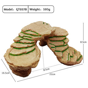 Cueva oculta de resina para acuario, tanque de peces, Tortuga, Plataforma Solar - Product Image 6