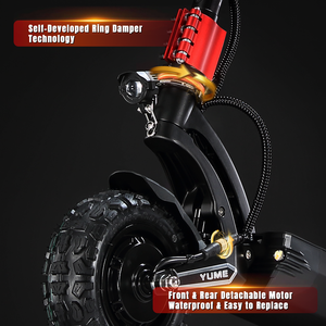 สกู๊ตเตอร์ Raptor2 รุ่นขายดี 60V 30Ah มอเตอร์คู่ รับน้ำหนัก 150 กก. กันน้ำ สำหรับผู้ใหญ่ ขับขี่ออฟโรด มีสินค้าใน EU UK US พร้อมส่งด่วน Raptor, YUME El - Product Image 4