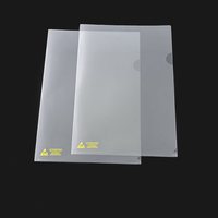 Carpeta de presentación antiestática A4/A5 Material plástico PP/PE de 0,18mm para SOP de sala limpia y electrónica