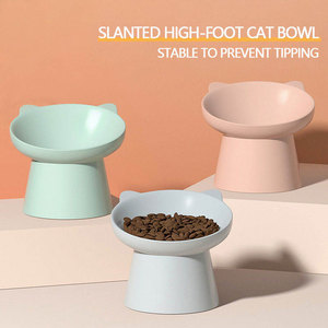 Mangkuk air pemberi makan hewan peliharaan, perjalanan portabel luar ruangan plastik padat ramah lingkungan untuk kucing & anjing dengan desain sederhana - Product Image 1