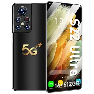 هاتف خلوي صغير ذكي S22 Ultra 5G ، هاتف محمول ، هواتف يدوية 2Nd ، هاتف رخيص ، جديد ، S21 + Pro ، 8 جيجابايت + 256 جيجابايت ، 2022
