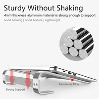 Support antidérapant pour ordinateur portable Cooler Riser Support pour ordinateur portable avec support pour Macbook ASUS Lenovo Accessoires informatiques