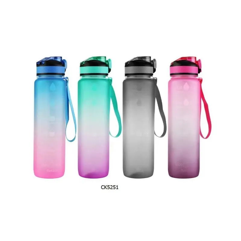 Пластиковая бутылочка для молочного мотивационного инвентаря с маркером Gobelet En Plastique, цветная мультяшная бутылка для воды в спортзале