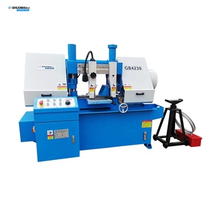 Machine à scier à <span class=keywords><strong>ruban</strong></span> horizontale hydraulique de petite taille GB4230 GZ4230 pour la découpe de métaux, prix d'usine - Product Image 3