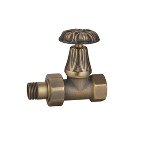 <span class=keywords><strong>Valvole</strong></span> per Radiatori in Ottone Massiccio, Ingresso e Uscita Diritte, Regolabili, Design Tradizionale per il Mercato UK - Product Image 2