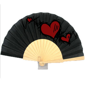 مروحة خشبية أسبانيا ، مروحة يدوية خشبية صينية مخصصة لفنان مكسيكي ، مروحة يدوية خشبية - Product Image 1