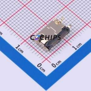 KH-HDMI-0035-XK HDMI Connector SMD Connector ( Connector Type: HDMI-C )( Gender: Female )( Total Number of PINs: 19P ) - Product Image 2
