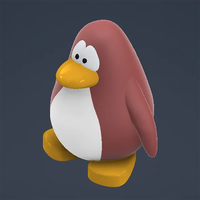 3D-Druck sla/sls/dlp/lcd UV-härten der Harz-Service-Hersteller beliebt bei Action figuren Pinguin-Modelle