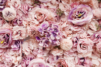 Panneau mural de fleurs artificielles en soie rose, toile de fond florale pour cérémonies de mariage, douches nuptiales, fêtes d'anniversaire, cabines photo